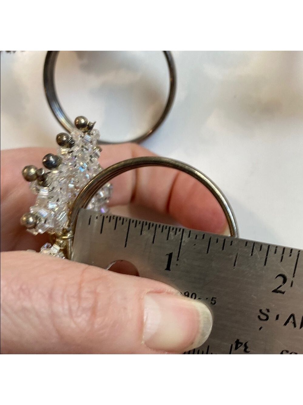 Silver Snowflake Napkin Rings 6x - Picture 9 of 10